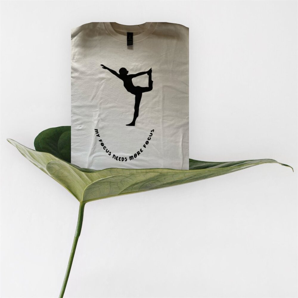 NWT - MY Focus Needs More Focus Women's Yoga Tee Shirt